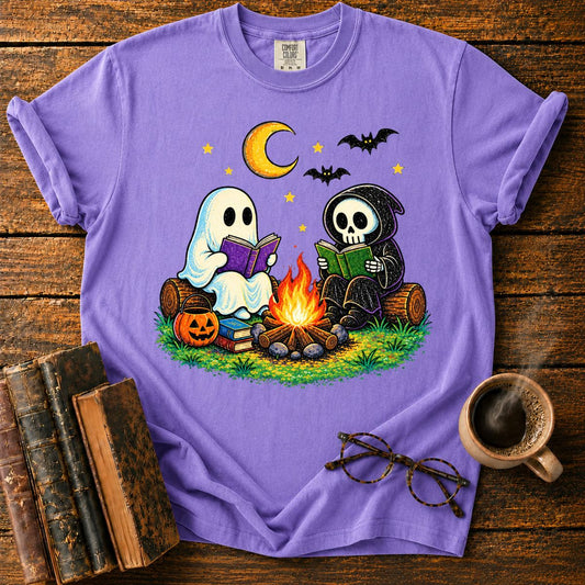 Ghosts’ Halloween Campfire Reading T-Shirt