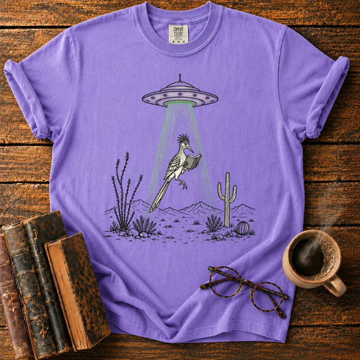 Reading Roadrunner in the Green Beam T-Shirt