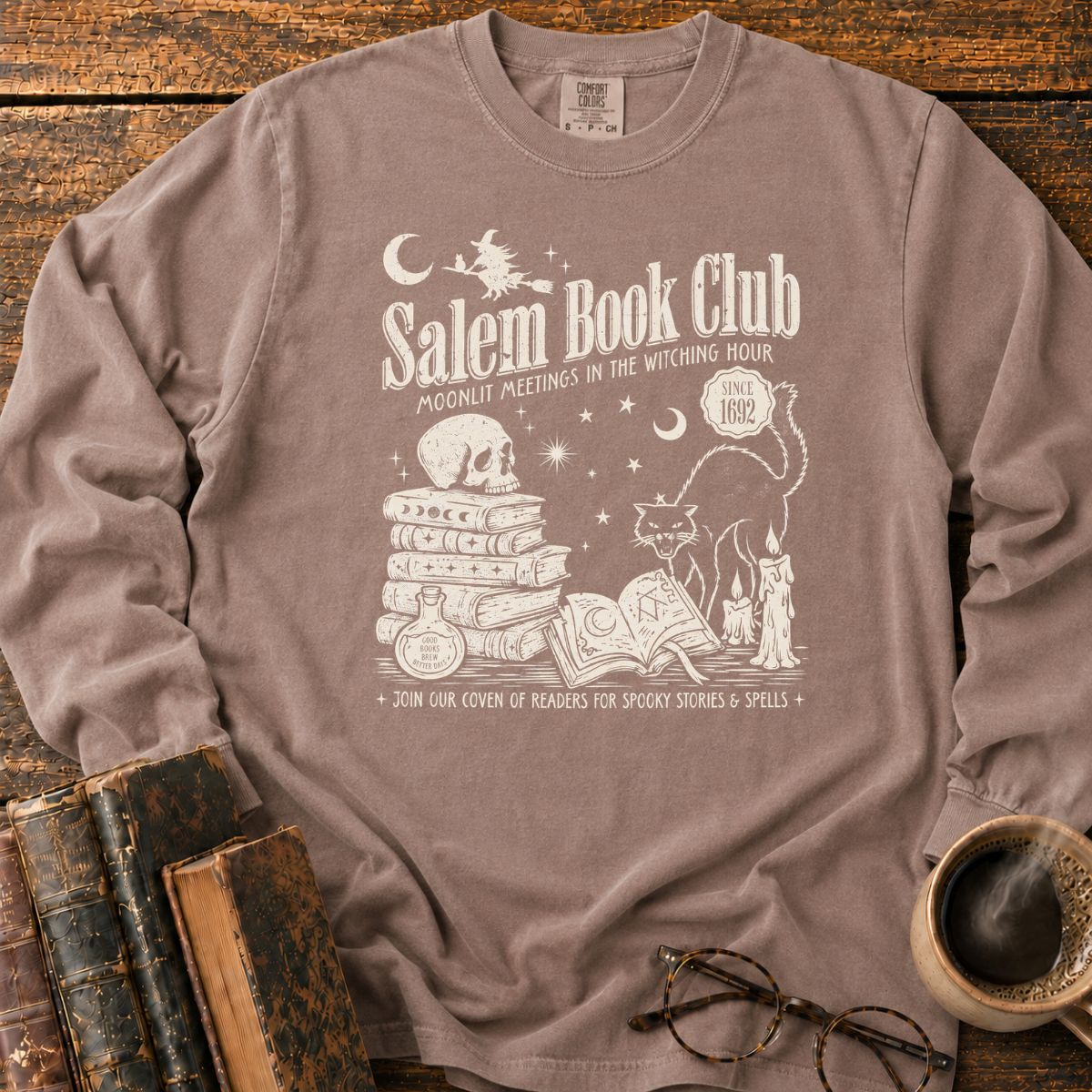 Salem Book Club Witchy LS T-Shirt