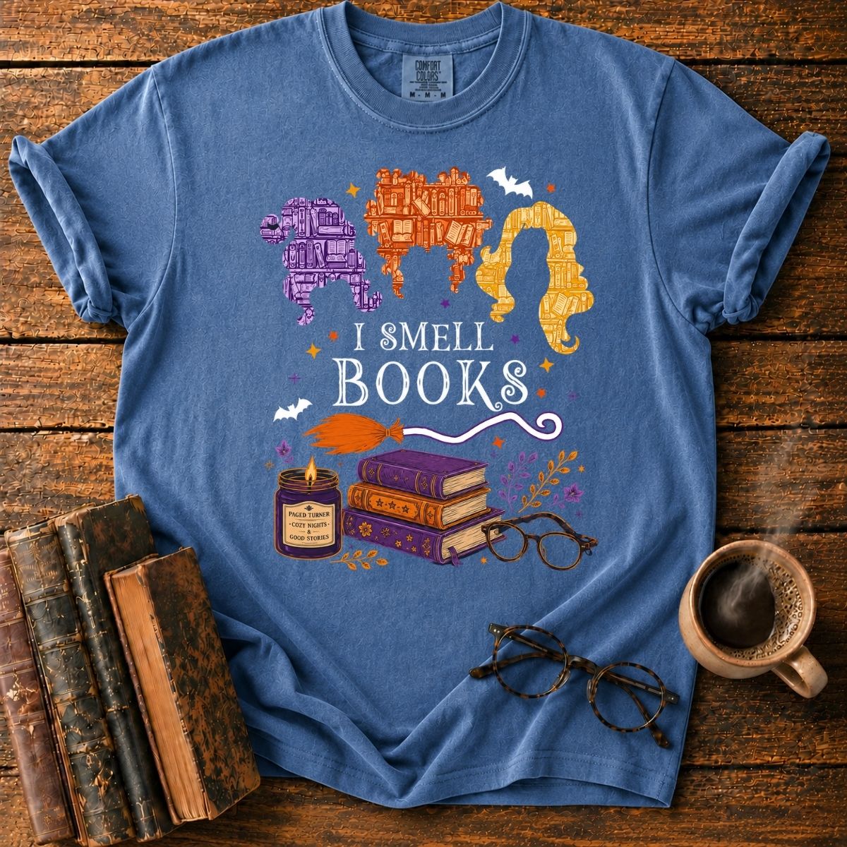 I Smell Books_ Magical Reading Night T-Shirt