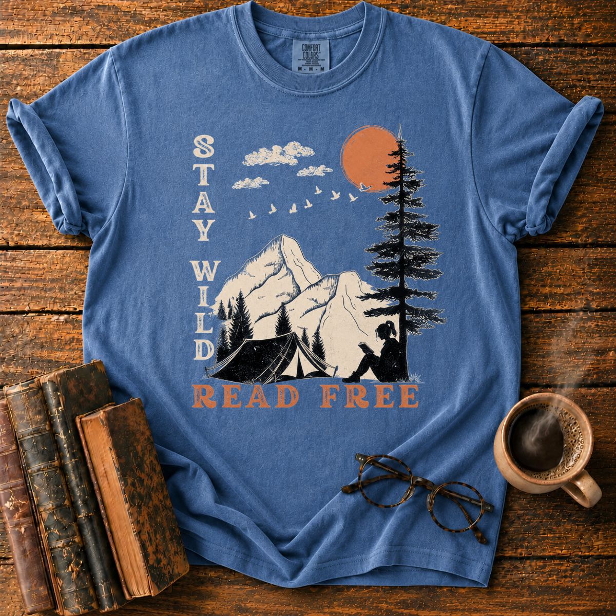 Stay Wild, Read Free Outdoors T-Shirt