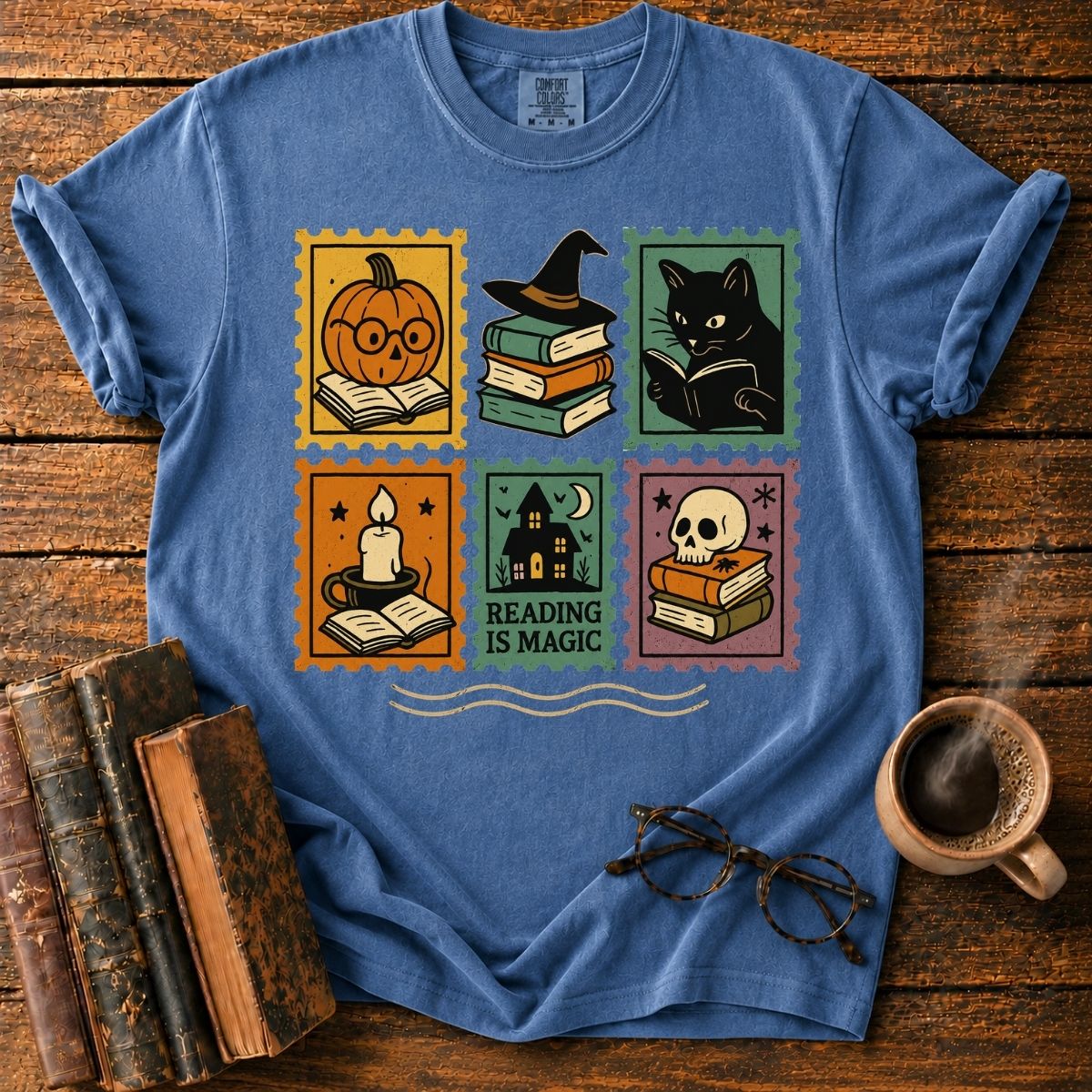 Halloween Reading Stamps T-Shirt