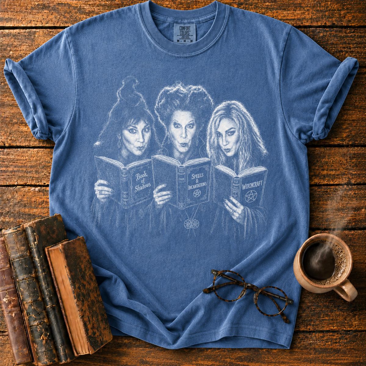 Three Witches and Their Grimoires T-Shirt