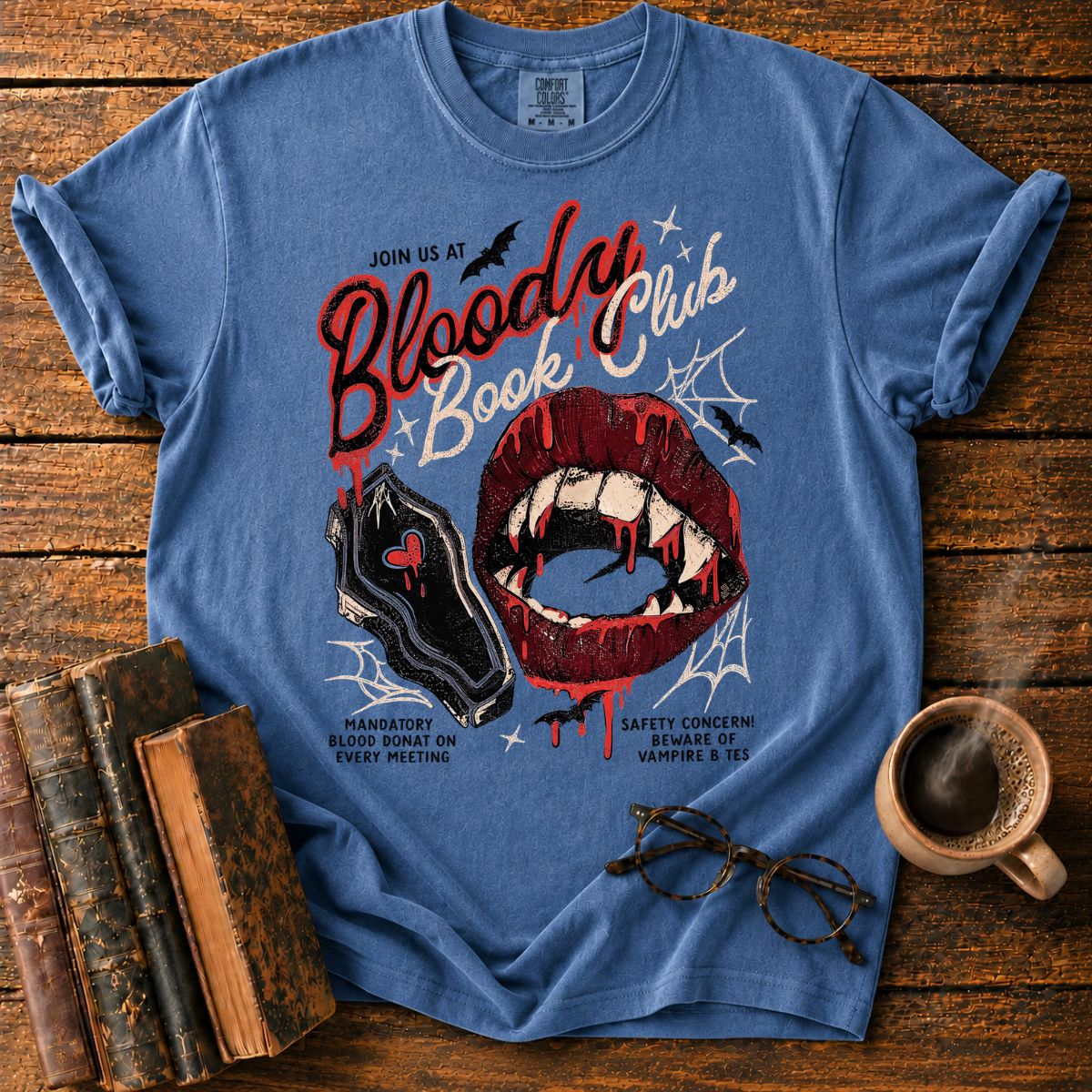 Blood Book Club Horror T-Shirt