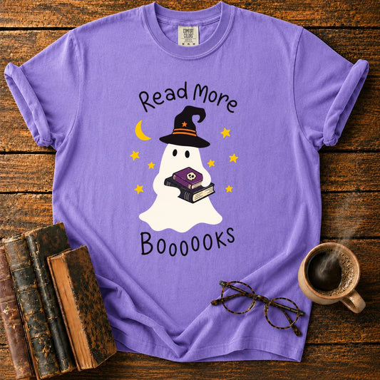 Cute Halloween Ghosts and Books T-Shirt