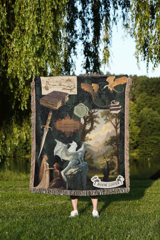 Fourth Wing Woven Throw Blanket