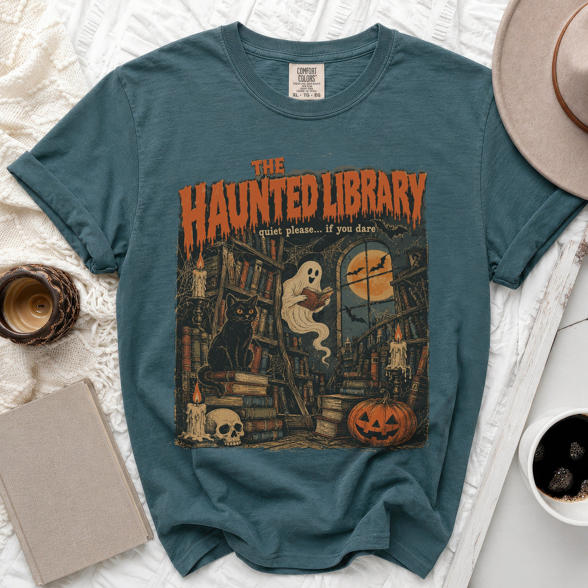 The Haunted Library Tee