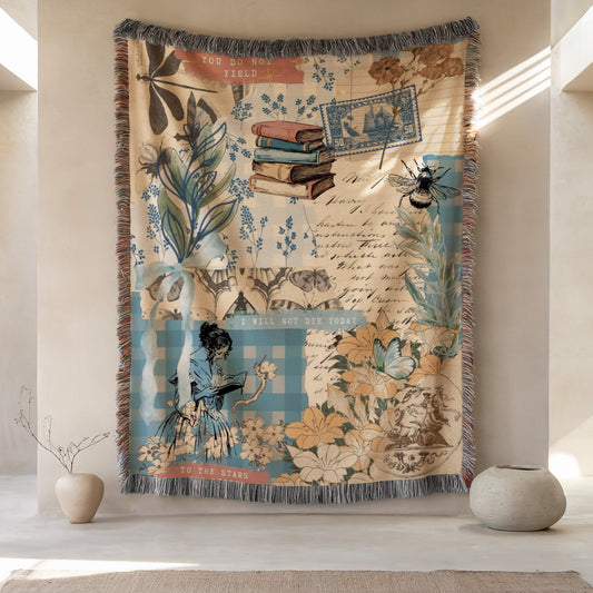 Academia Woven Throw Blanket