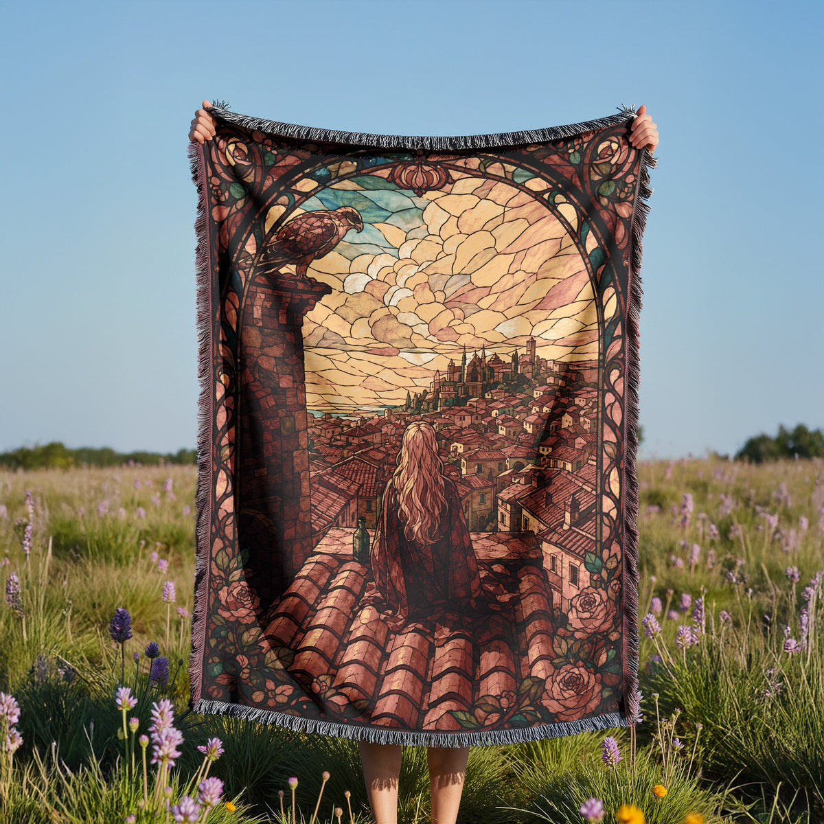 Throne Glass Woven Throw Blanket