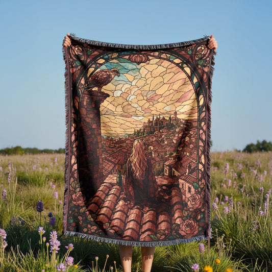 Throne Glass Woven Throw Blanket