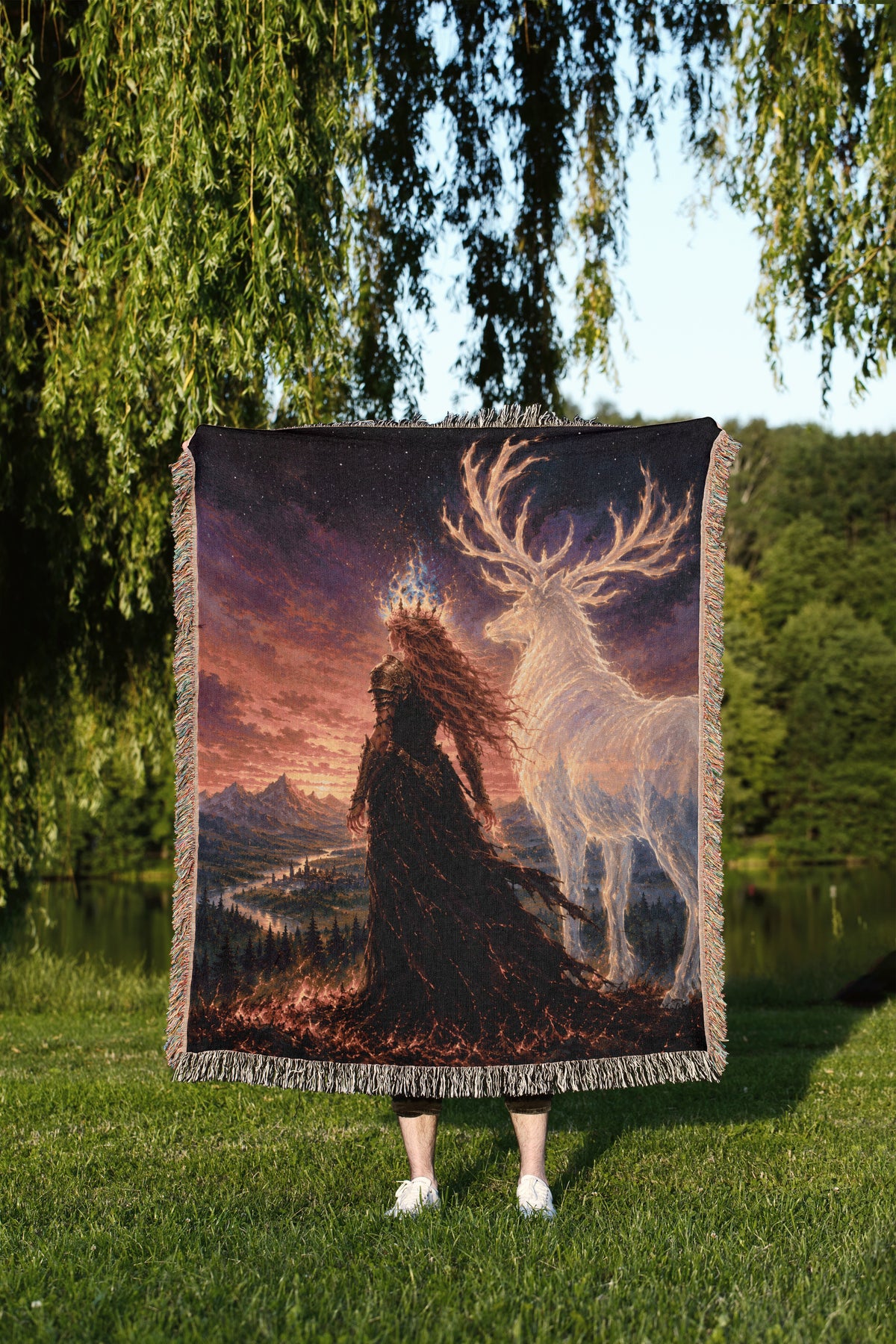 Celestial Woven Throw Blanket