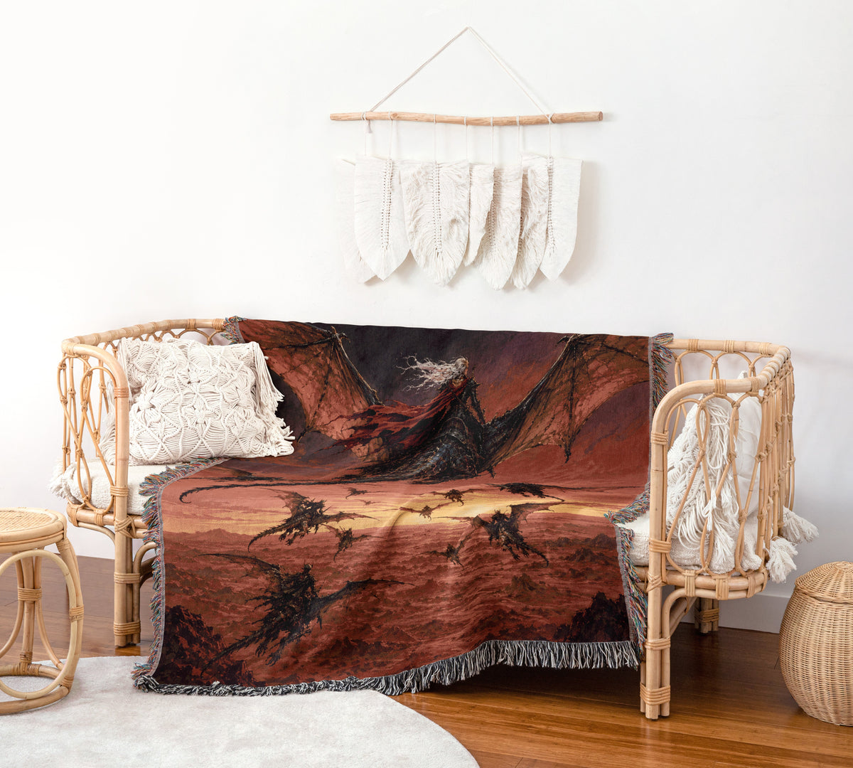 Wyverns Woven Throw Blanket