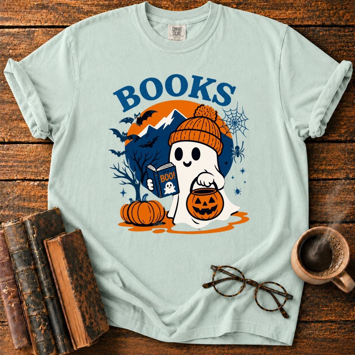 Spooky Books and Ghostly Tales T-Shirt