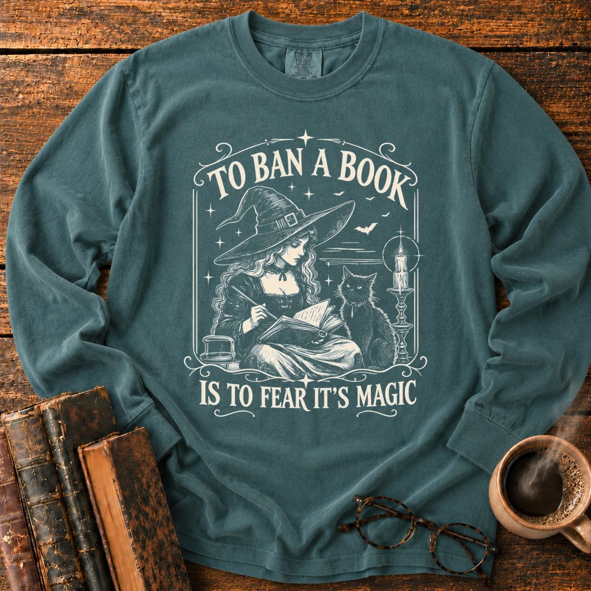 To Ban a Book_ Fear Its Magic LS T-Shirt