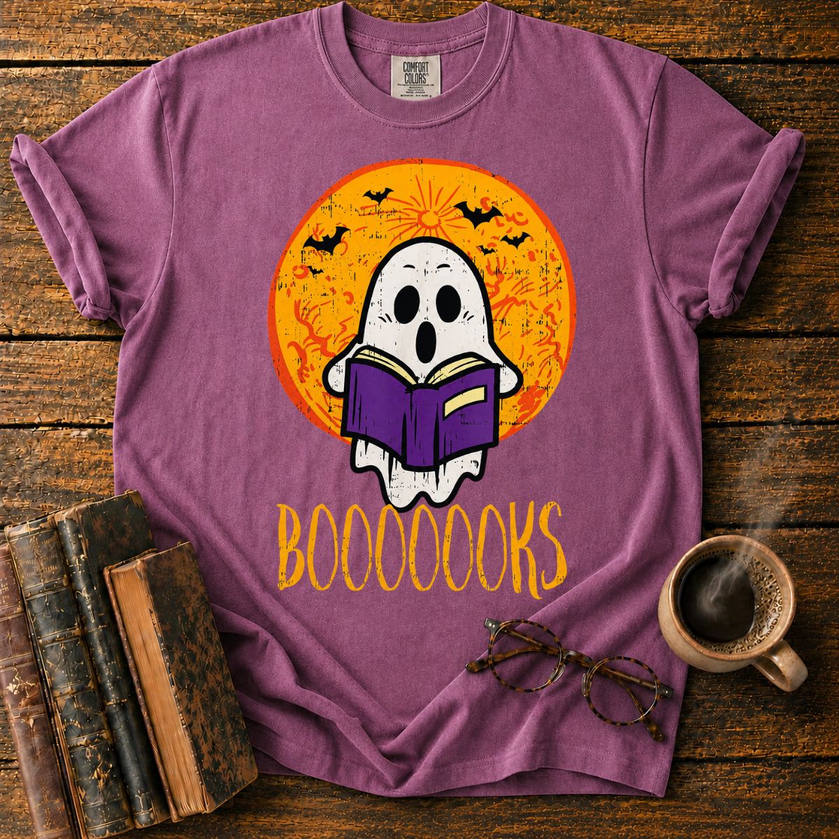 Ghostly Halloween Book Night T-Shirt