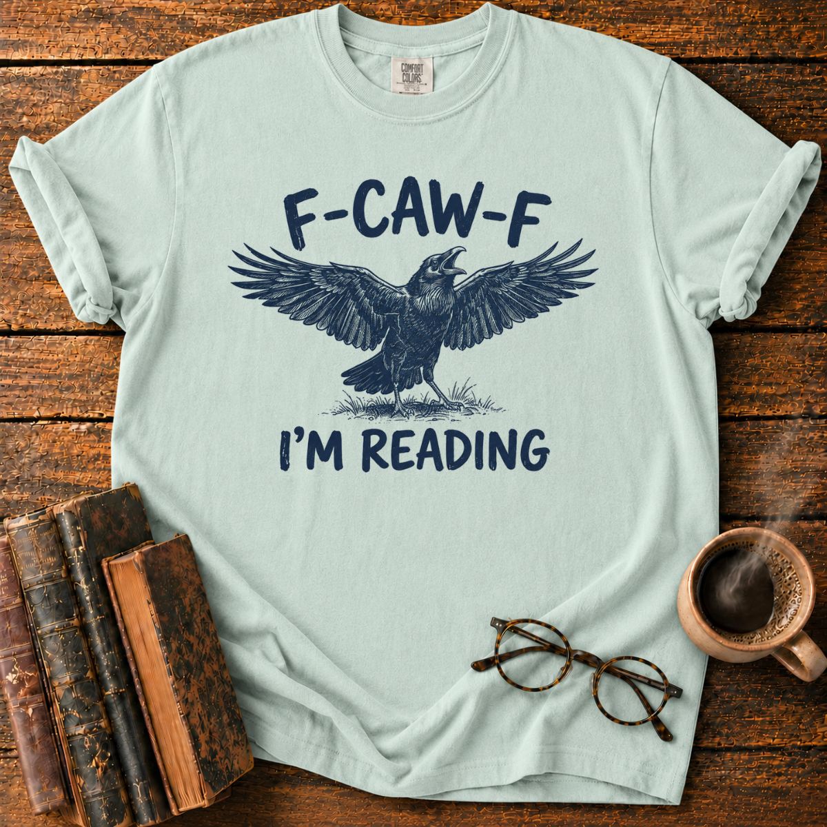 Funny Crow I'm Reading T-Shirt