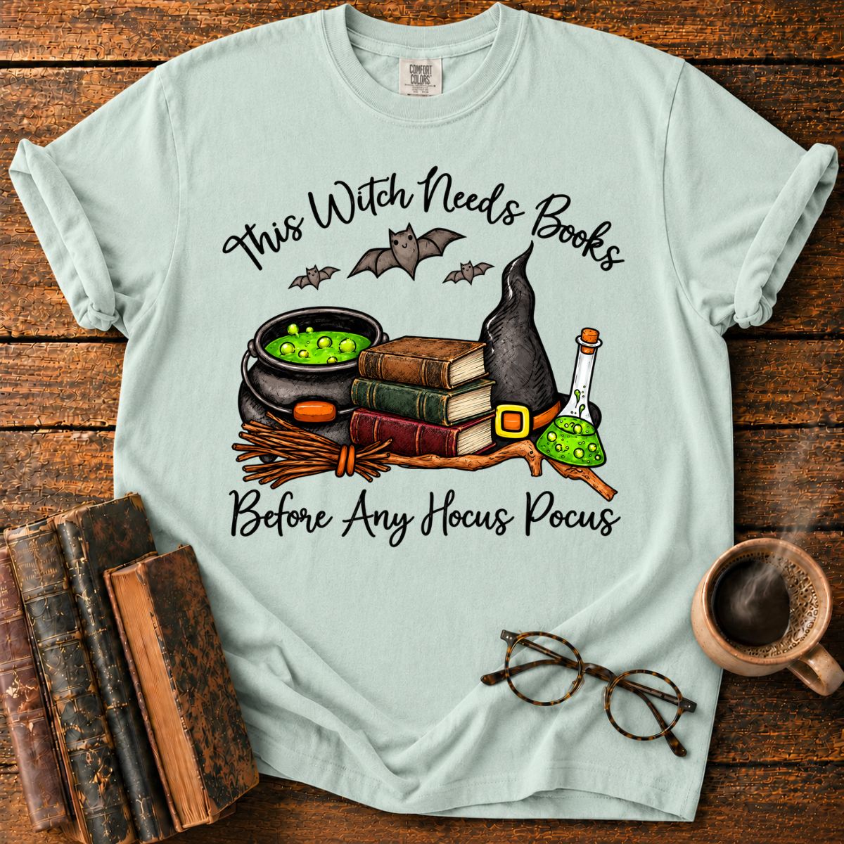 This Witch Needs Vintage Books T-Shirt