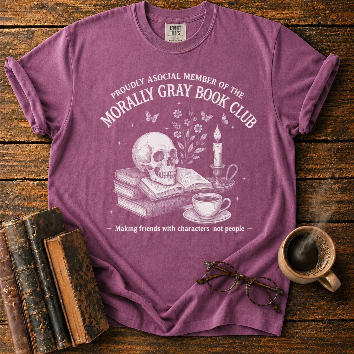 Morally Gray Book Club Crest T-Shirt