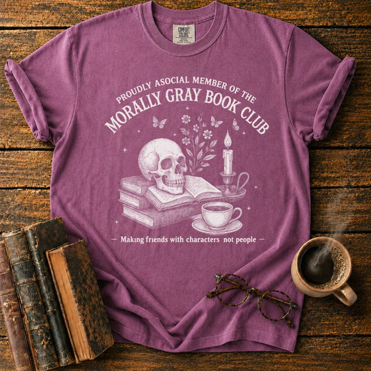 Morally Gray Book Club Crest T-Shirt