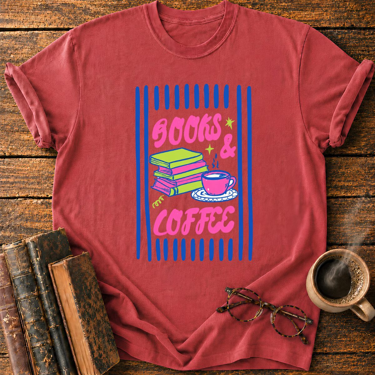 Books & Coffee T-Shirt