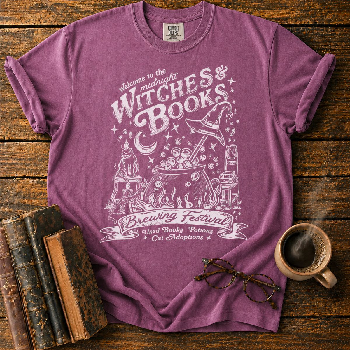 Midnight Witches and Books Festival T-Shirt