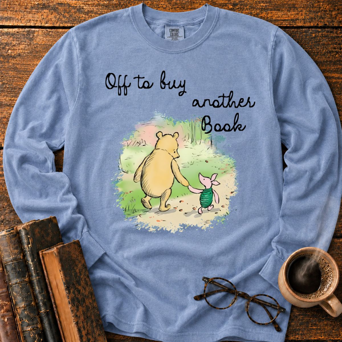 Off To Buy Another Book LS T-Shirt