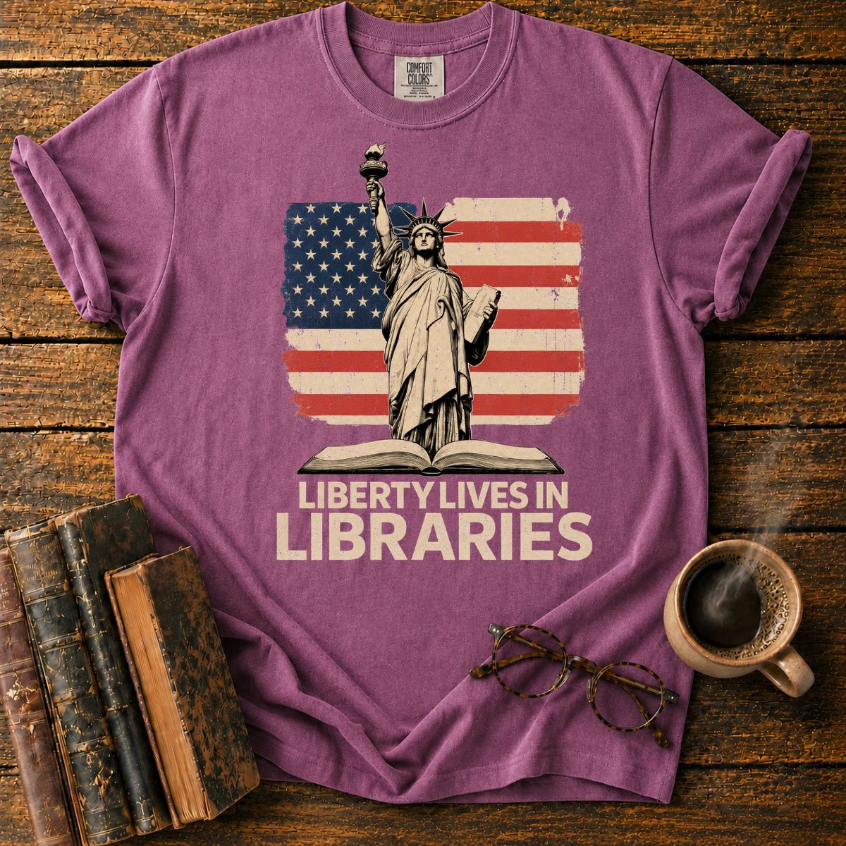 Liberty Lives in Libraries T-Shirt