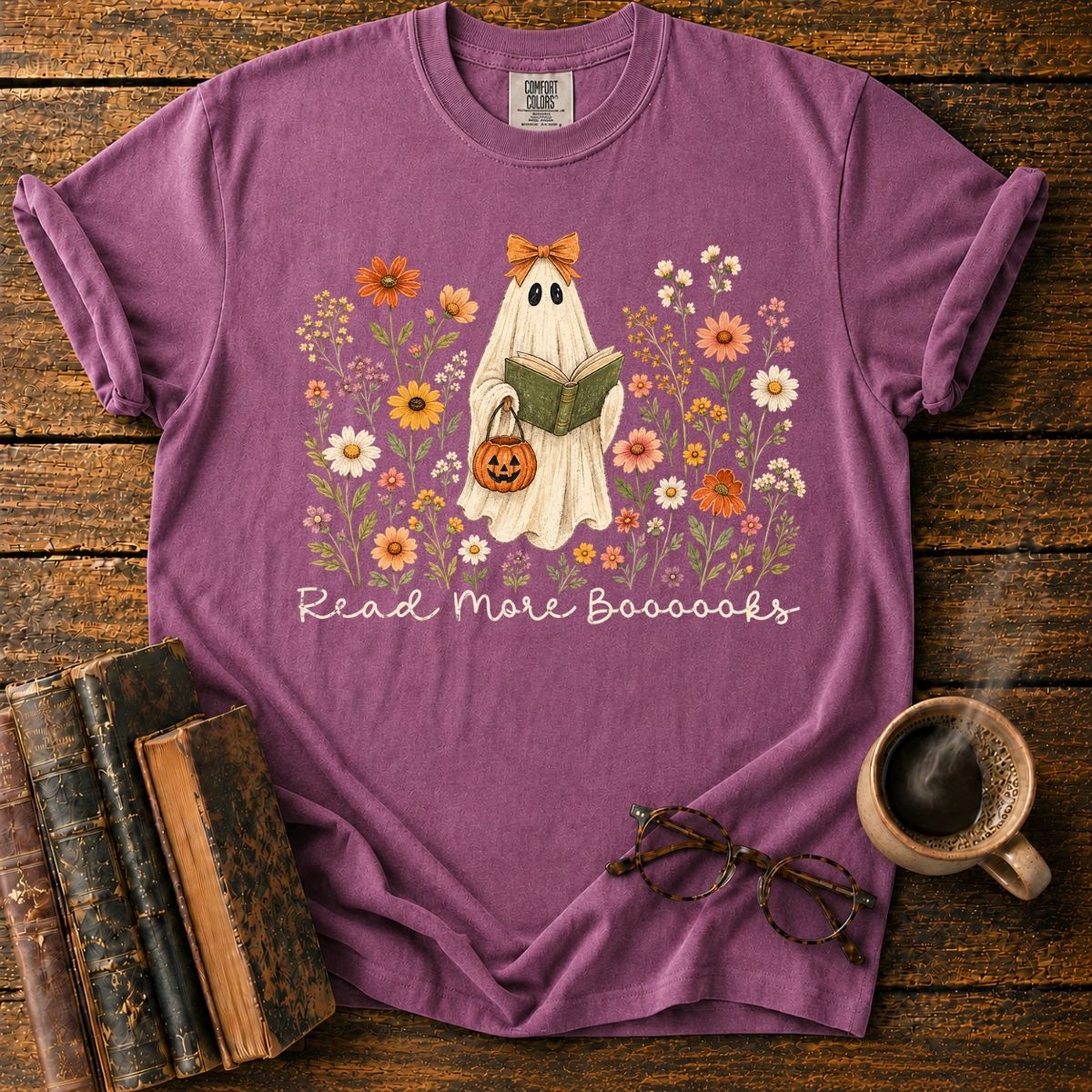 Ghostly Garden Reading Delight T-Shirt