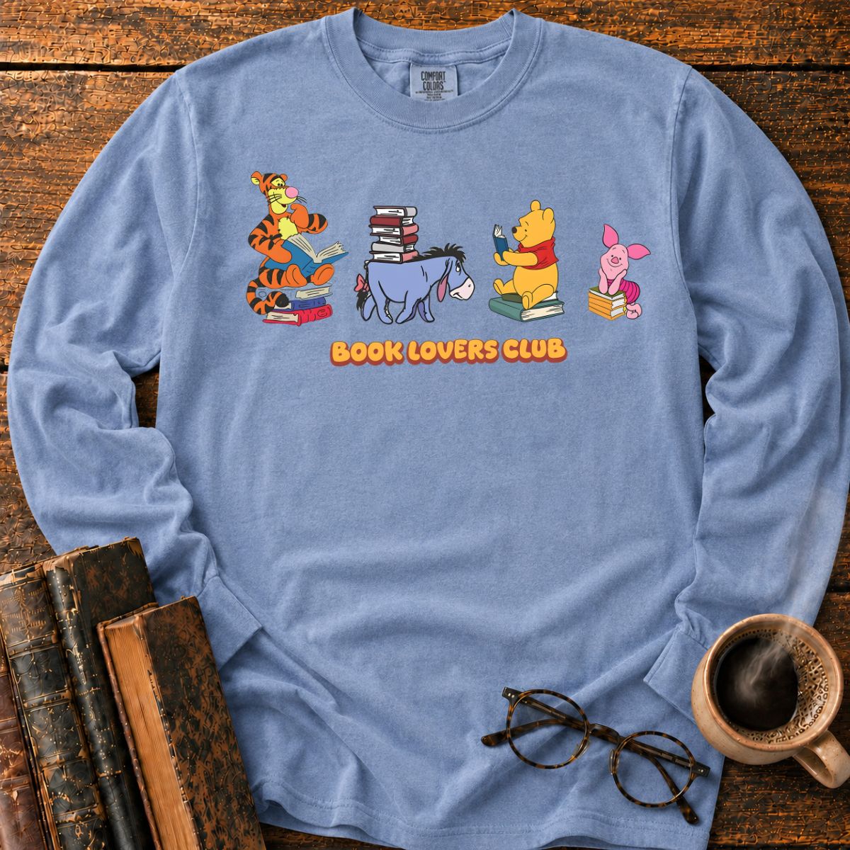 Book Lovers Club Reading Friends LS T-Shirt