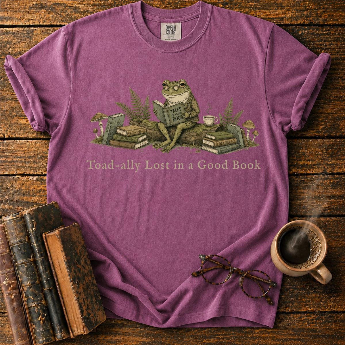 Toad-ally Lost in a Good Book T-Shirt