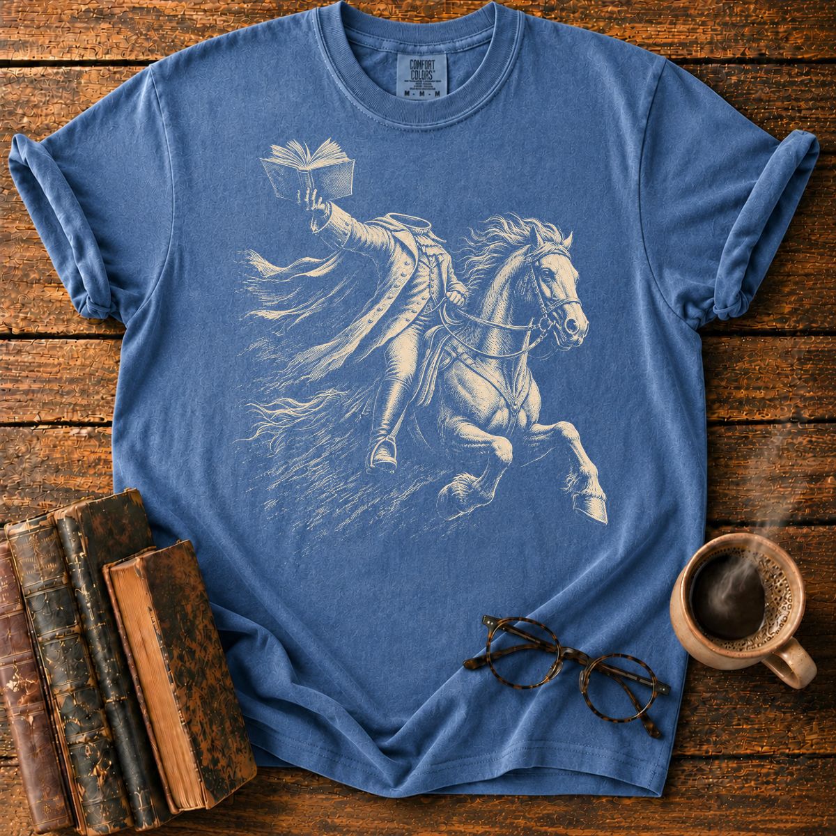 Headless Horseman Holding Book T-Shirt