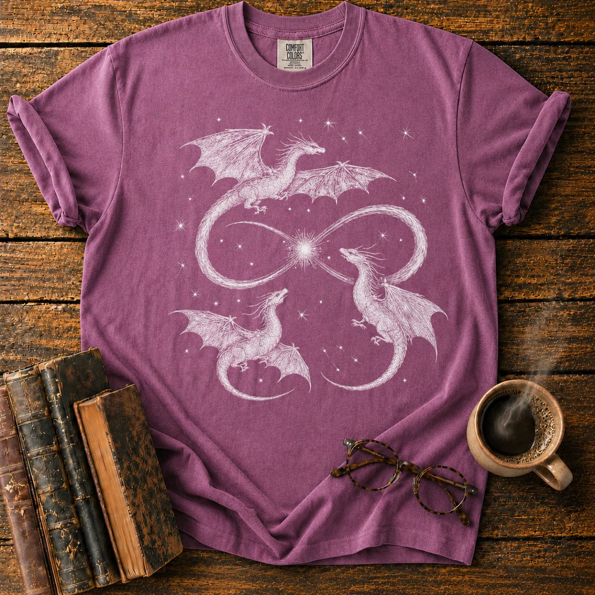 Cosmic Dragons Around Infinity T-Shirt