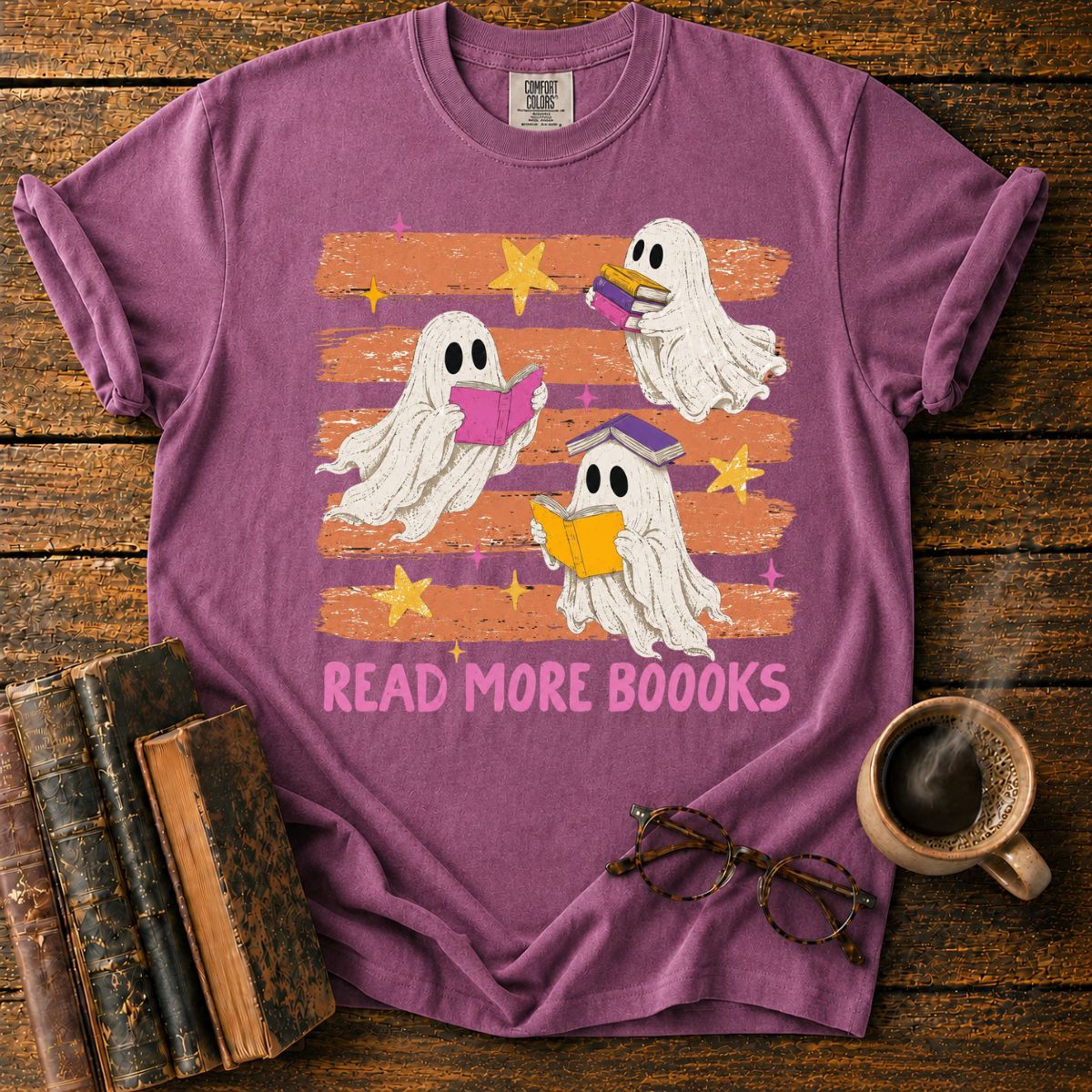 Ghosts Reading More Books T-Shirt