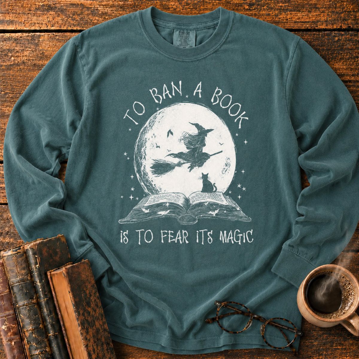 To Ban a Book’s Moonlit Magic Long Sleeve T-Shirt