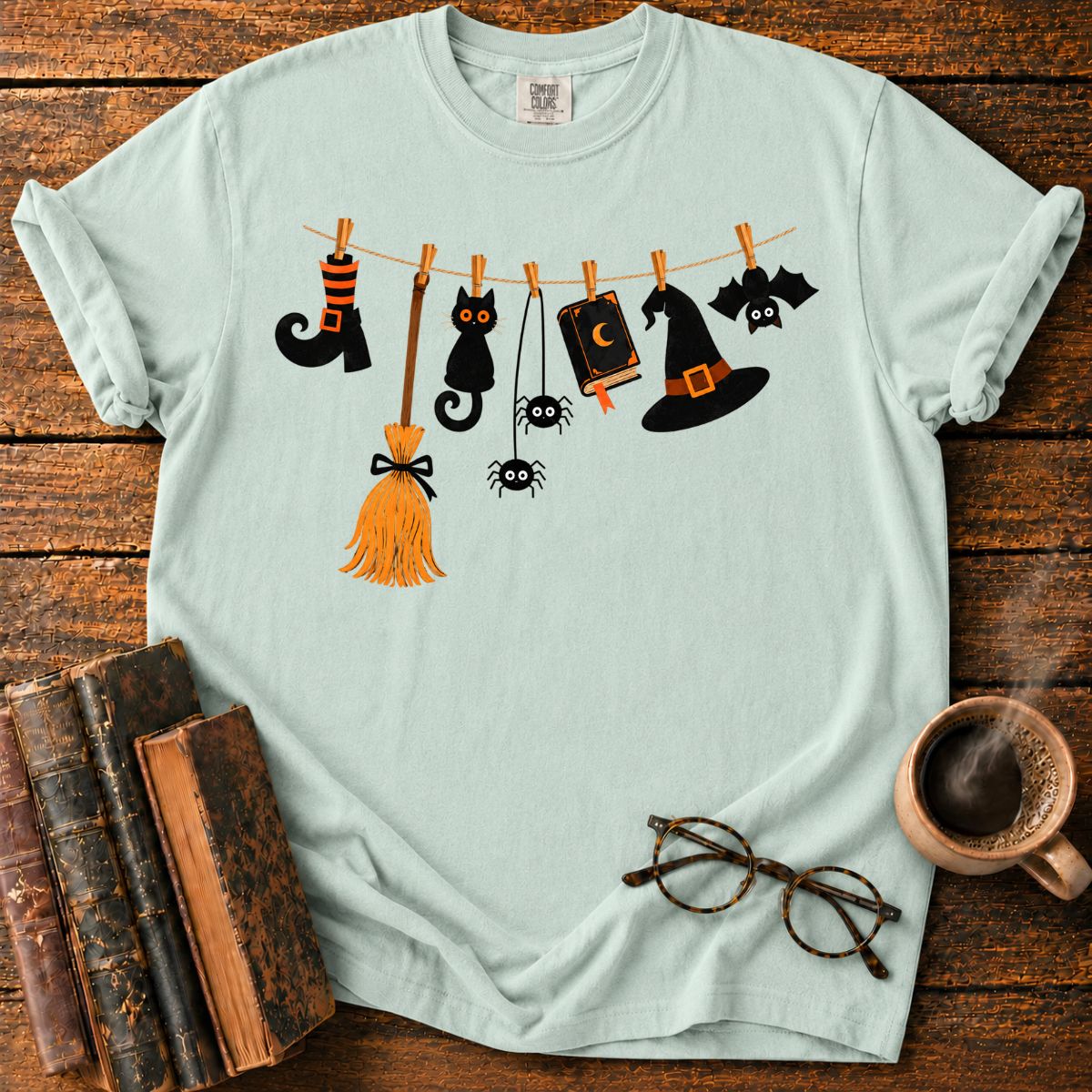 Halloween Garland of Whimsical Charms T-Shirt