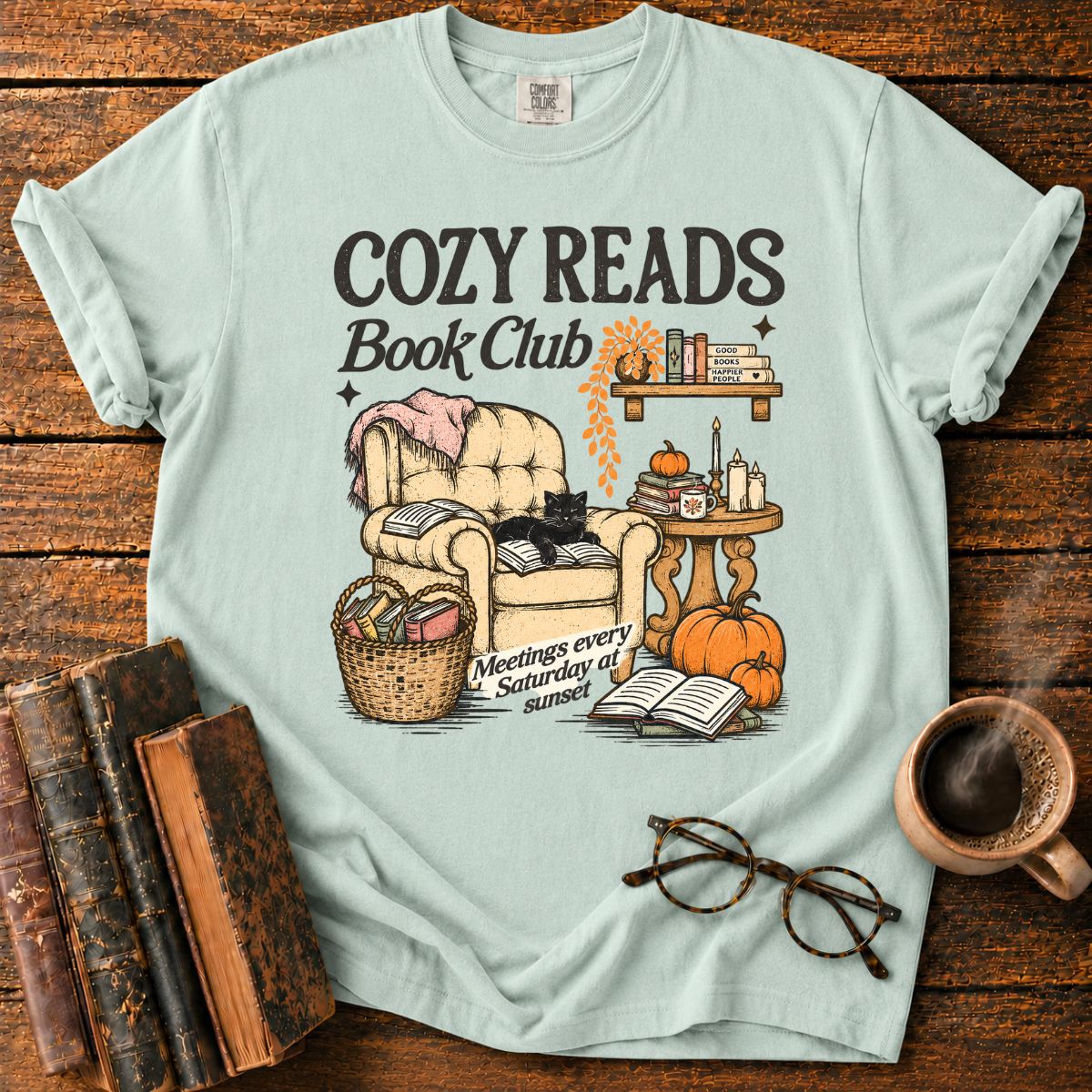 Cozy Reads Book Club Autumn T-Shirt