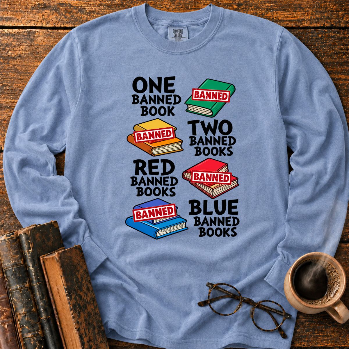 One Banned Book Two Banned Books LS T-Shirt