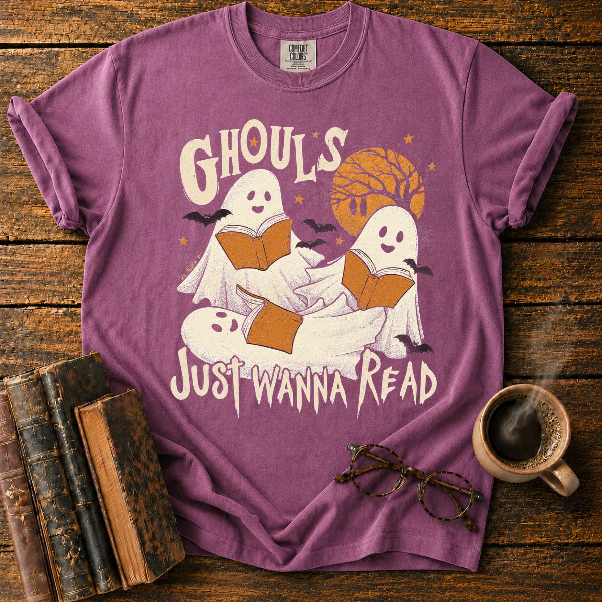 Ghouls Just Wanna Read Ghost T-Shirt