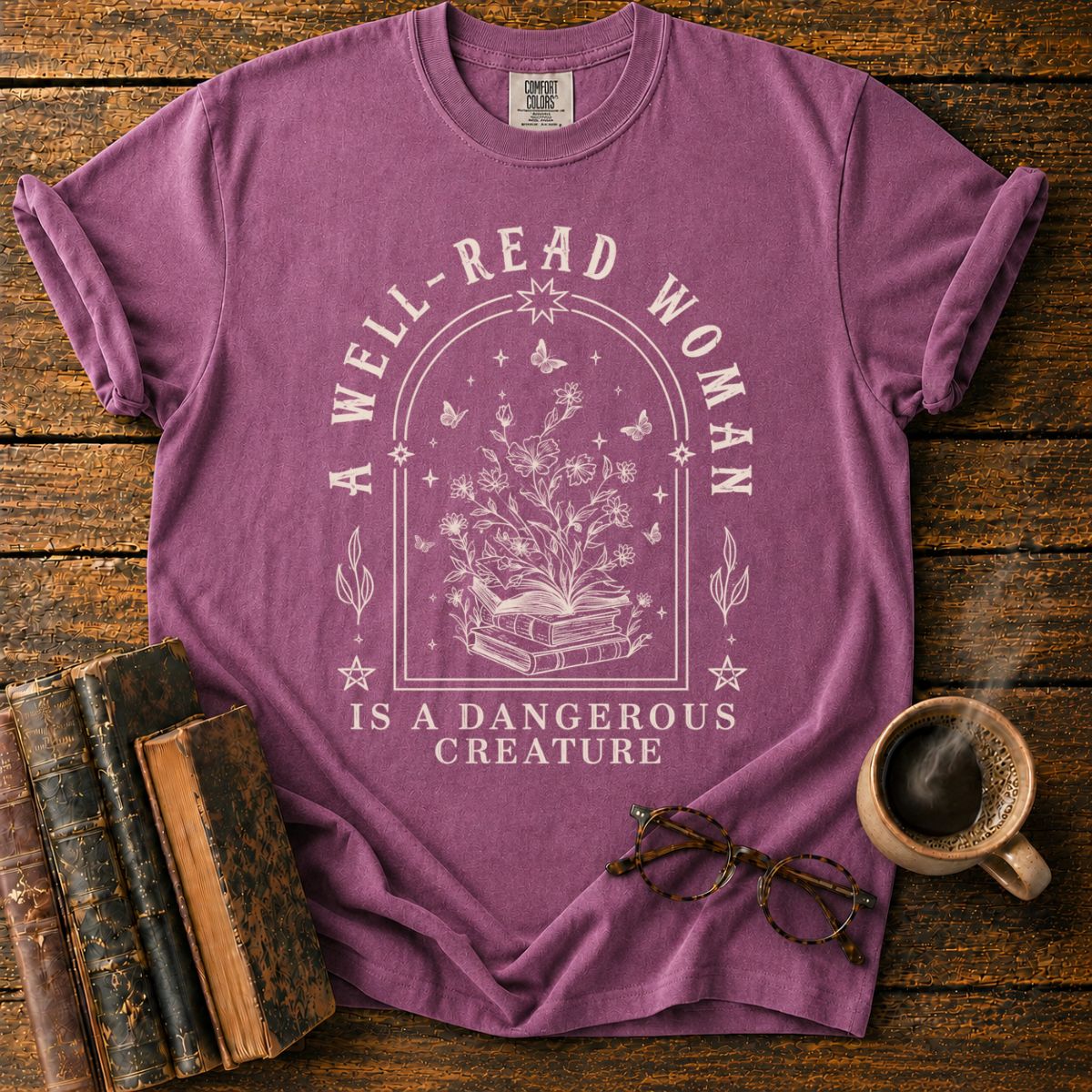A Well-Read Woman’s Botanical T-Shirt