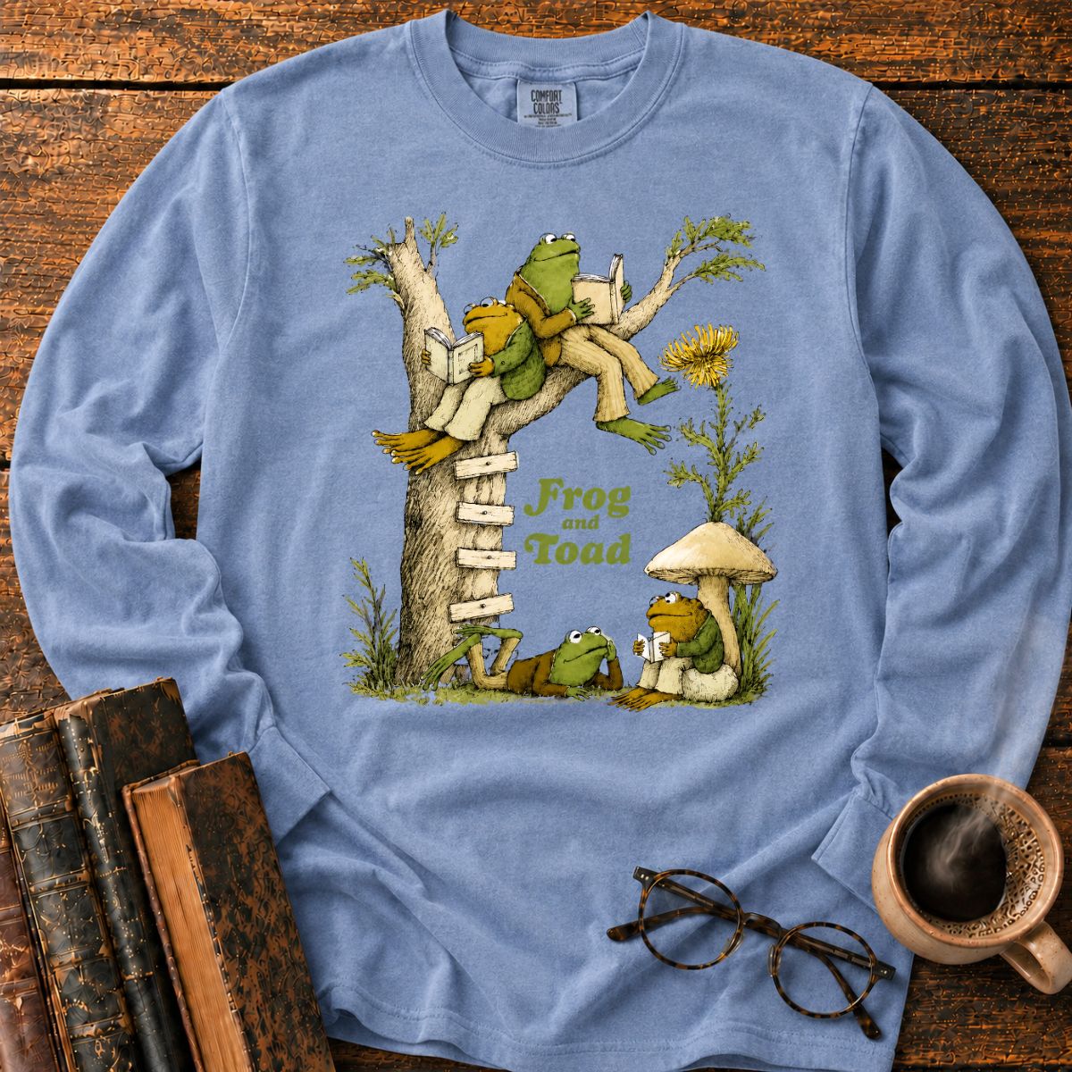 Frog and Toad Under the Tree Long Sleeve T-Shirt