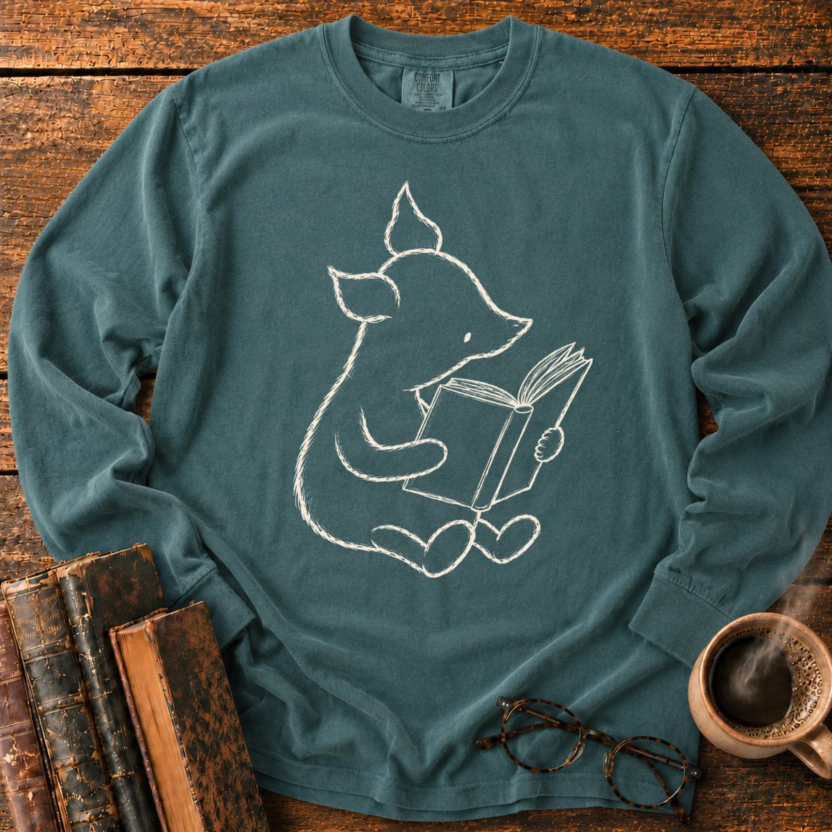 Pig 1928 Reading Book LS T-Shirt