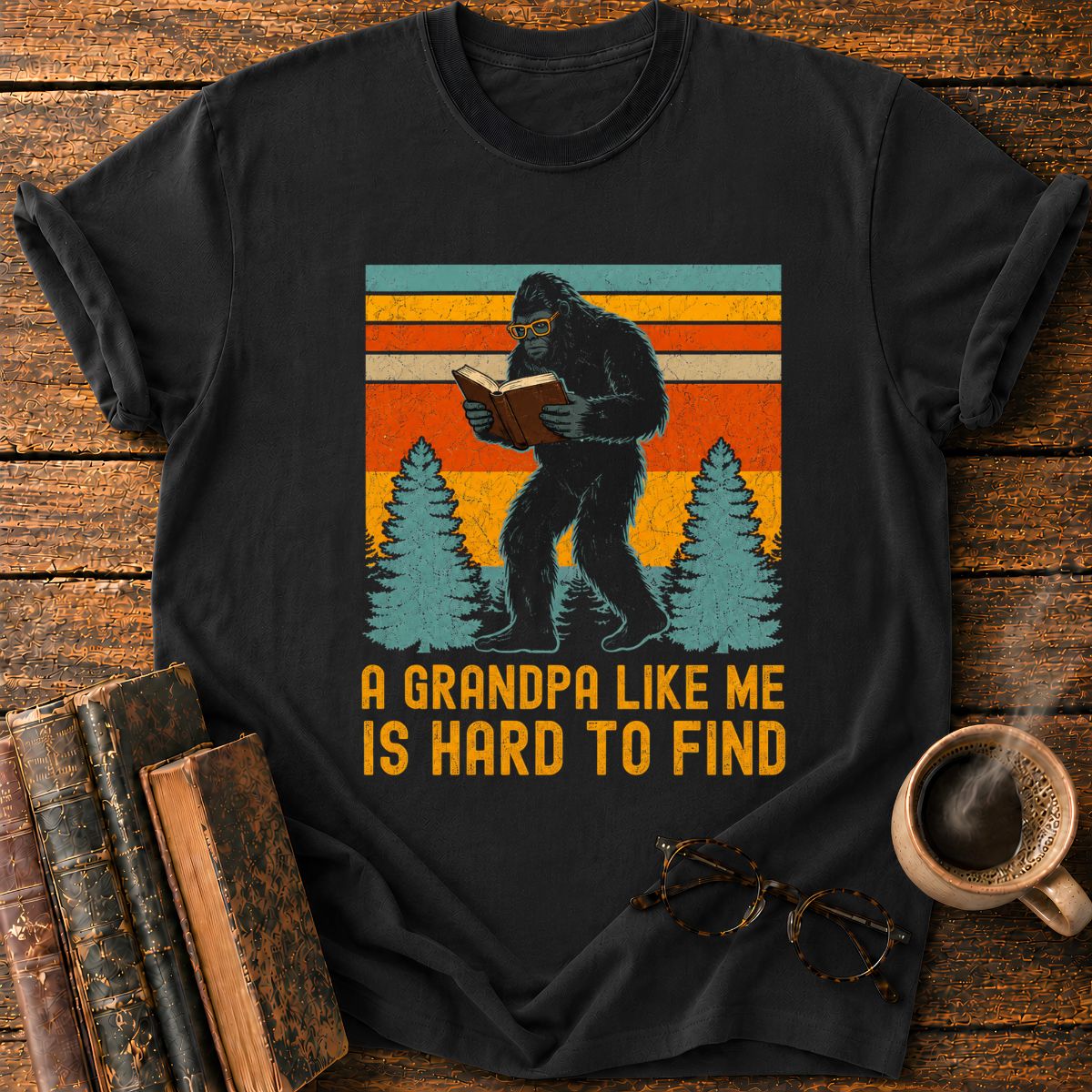 Vintage Bigfoot Reading T-Shirt