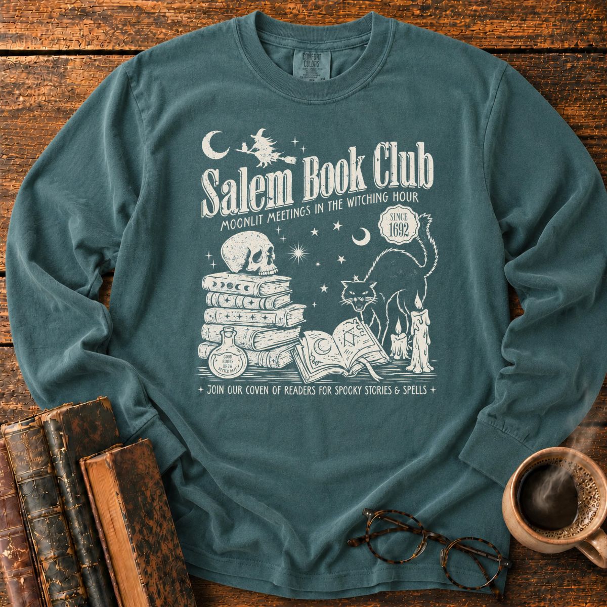 Salem Book Club Witchy LS T-Shirt