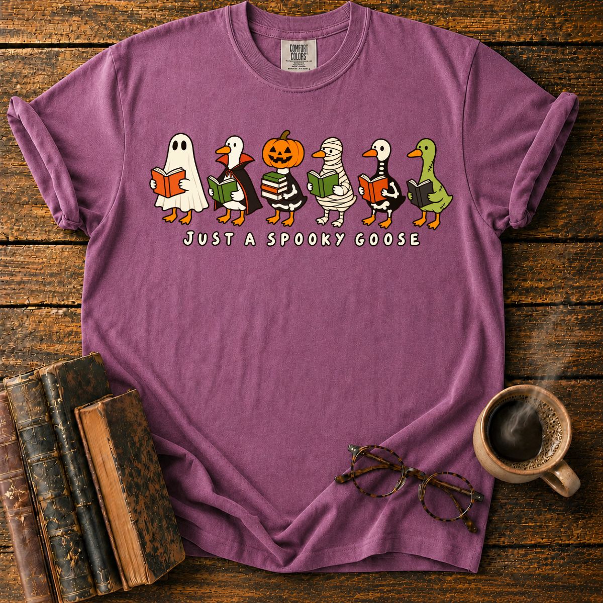 Spooky Goose Book Club T-Shirt