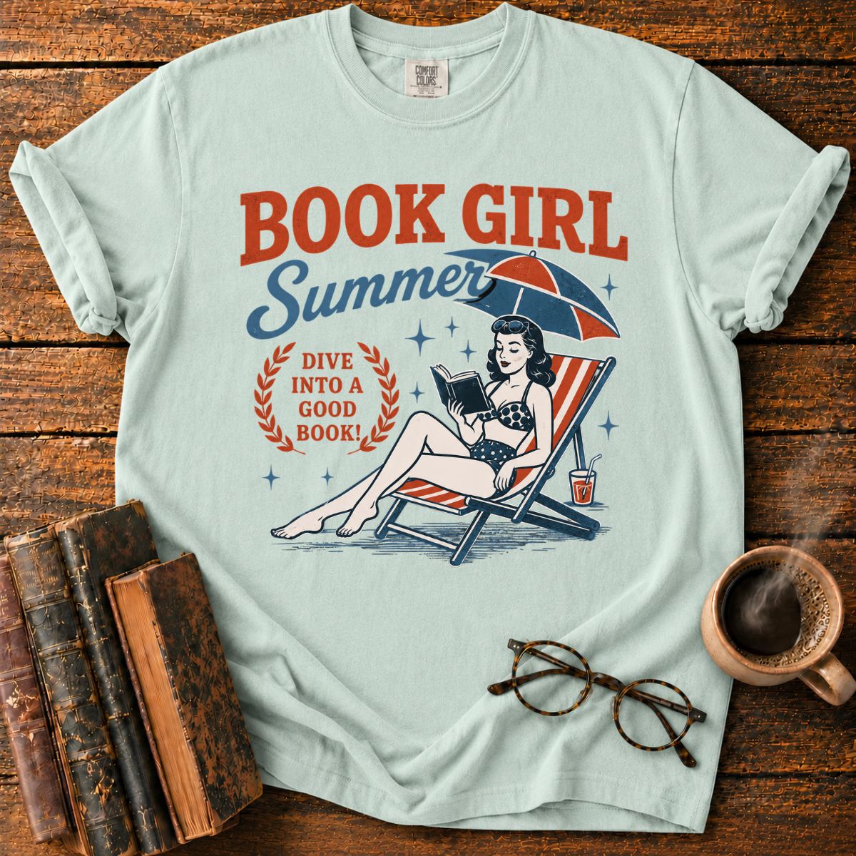 Book Girl Summer Reading Retreat T-Shirt