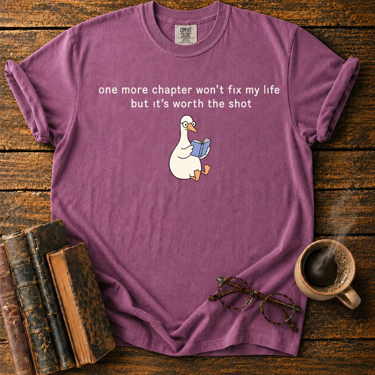 One More Chapter, Cozy Reader T-Shirt