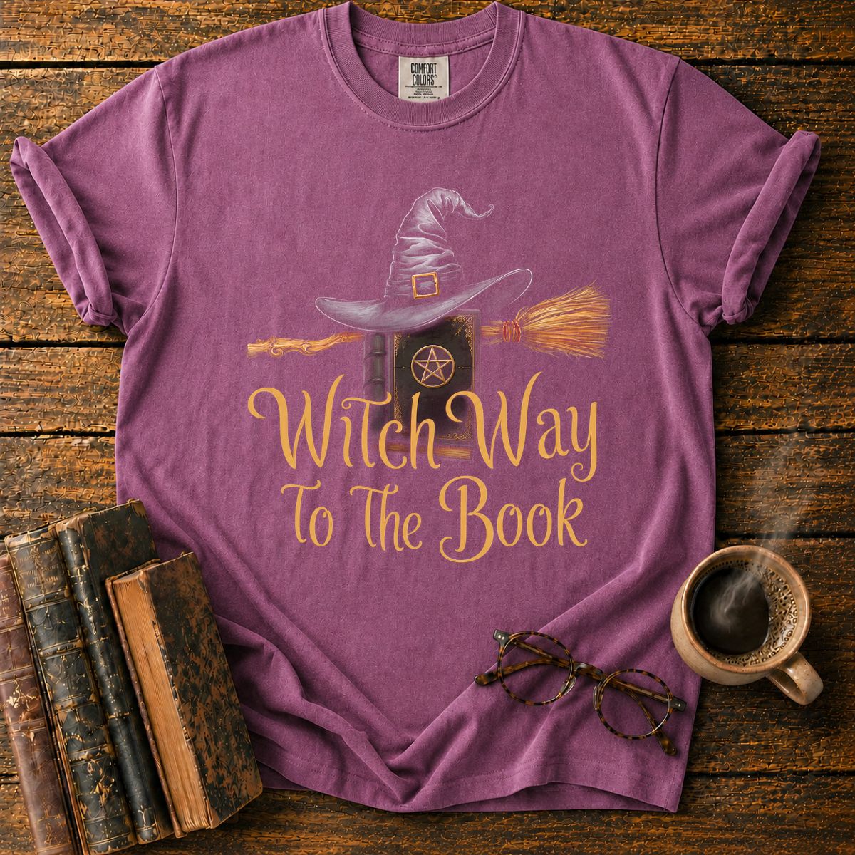 Witch Way To The Book T-Shirt