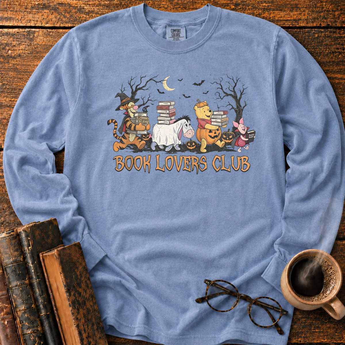 Halloween Book Lovers Club LS T-Shirt