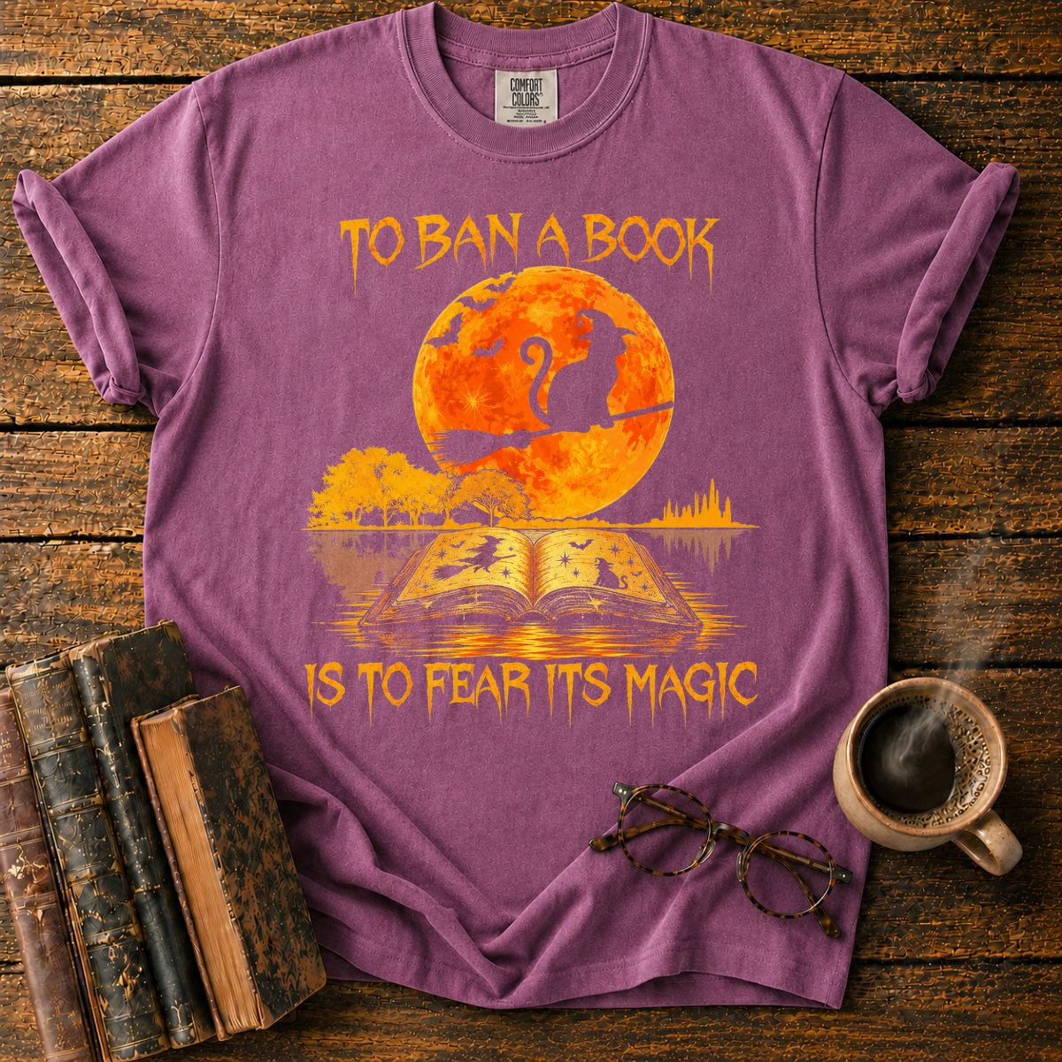 Witch's Book Beneath The Moon T-Shirt