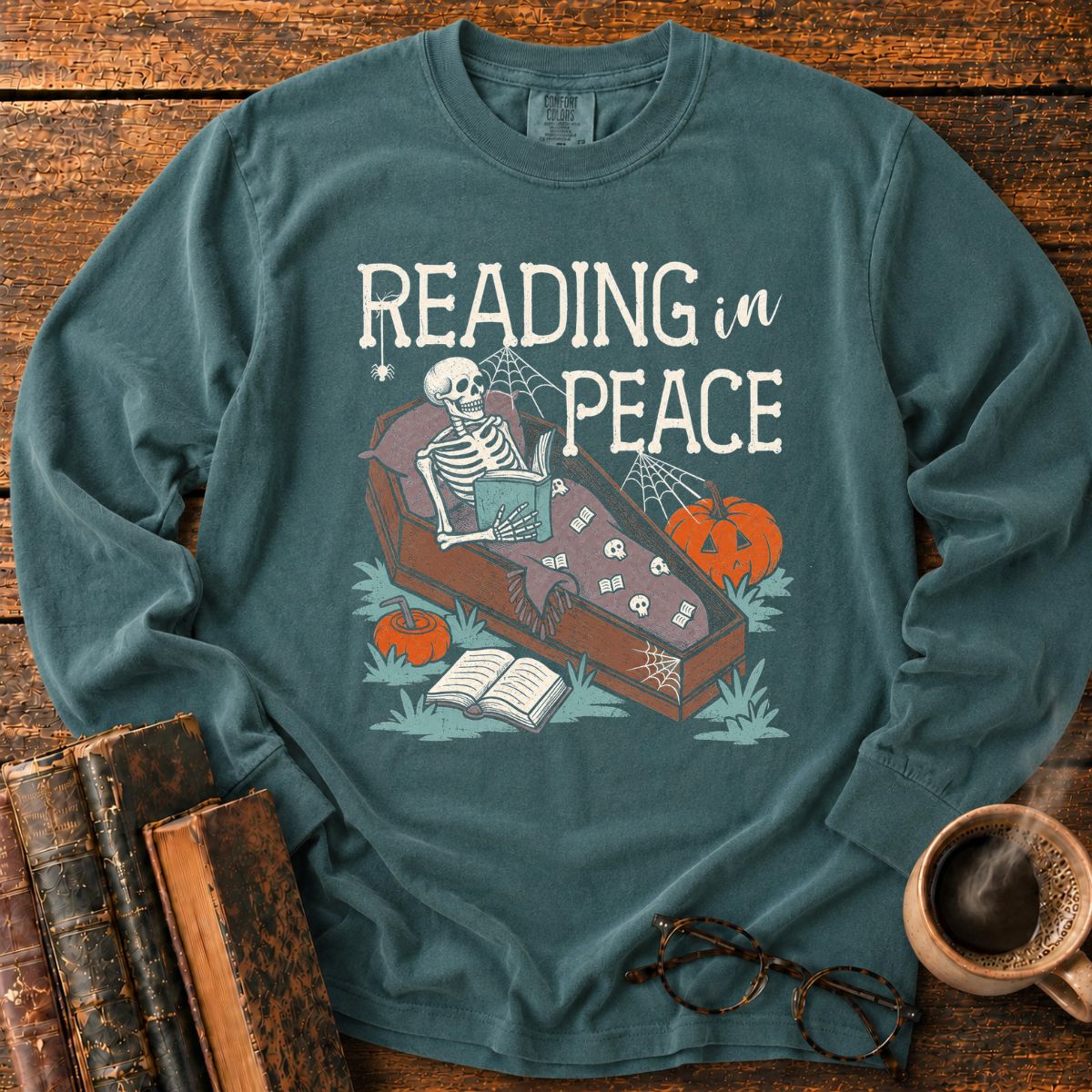 Reading In Peace LS T-Shirt